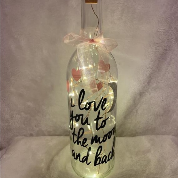 I love you to the moon and back bottle - Picture 1 of 1